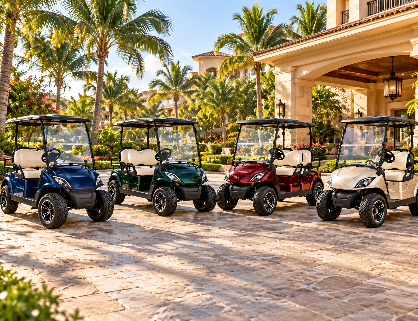 Electric buggy for hotel guest transportation in Andhra Pradesh